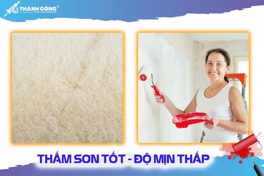 bông vải thấm sơn tốt, độ mịn thấp