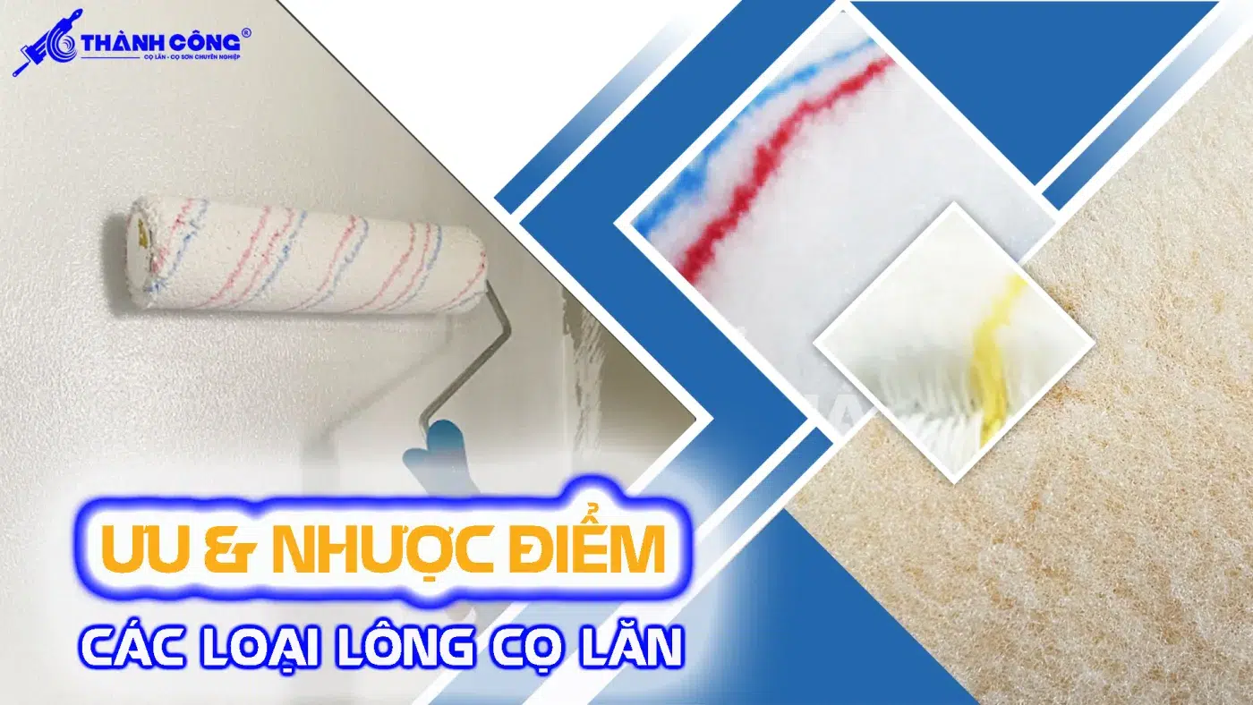 Ưu nhược điểm của các loại lông cọ lăn hiện nay