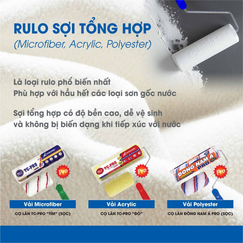 Cách chọn rulo lăn sơn, cọ lăn sơn cho từng bề mặt