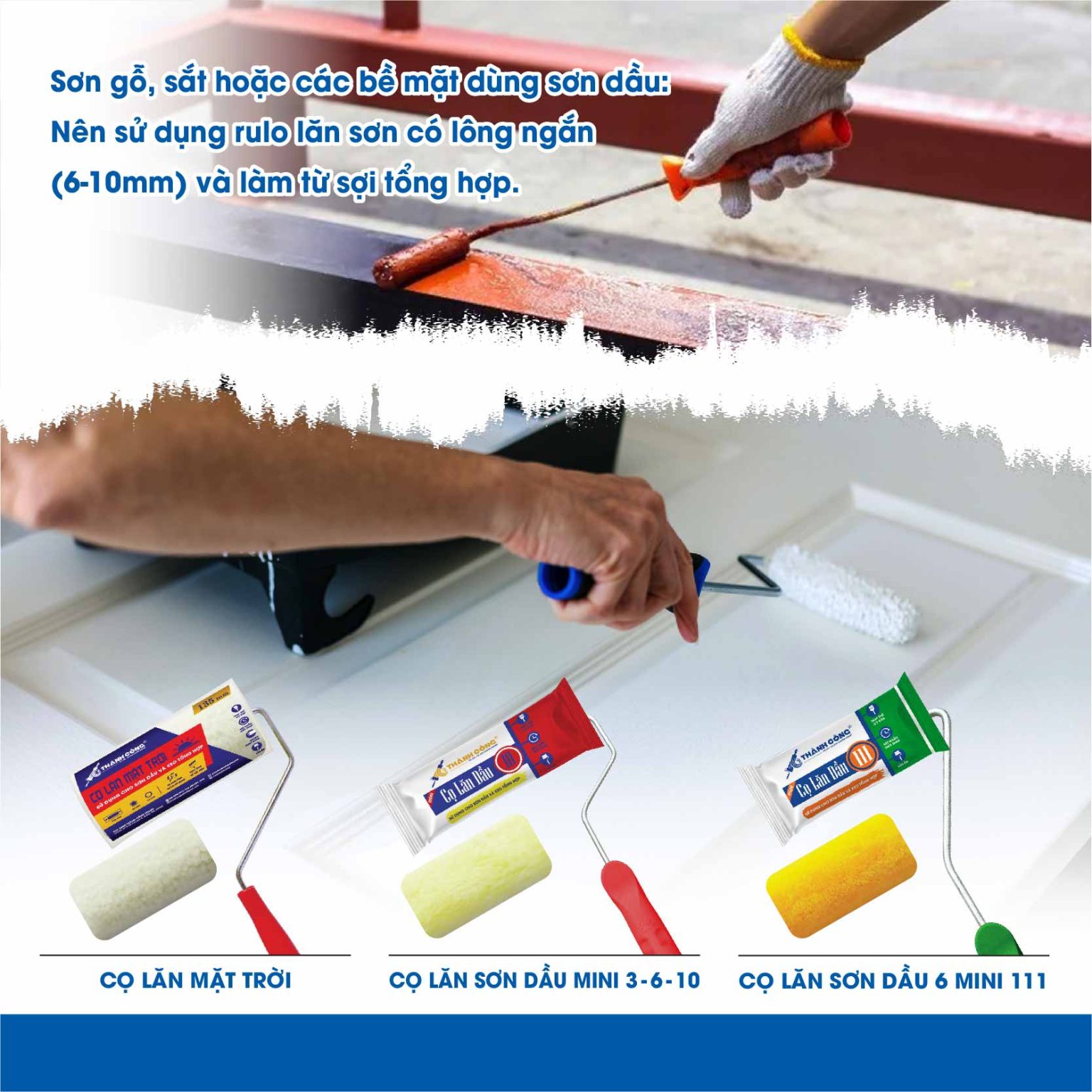 3 Cách chọn rulo lăn sơn phù hợp cho từng loại bề mặt tường