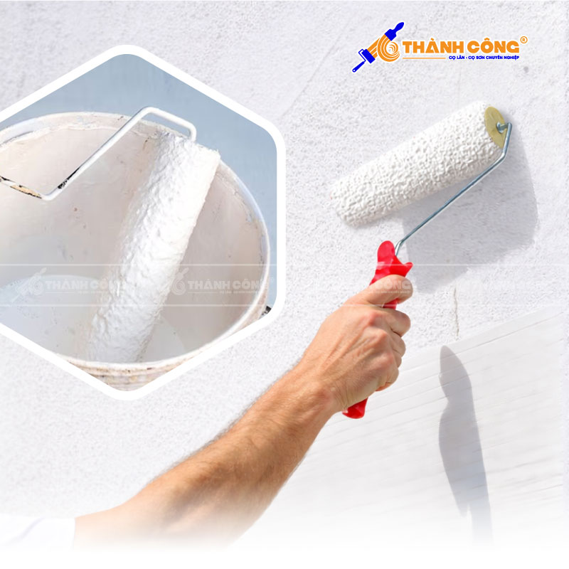 Cọ lăn sơn tốt giúp tiết kiệm chi phí như thế nào? Sự thật từ công trình mà nhiều người bỏ qua Sợi cọ lăn giữ sơn tốt và không