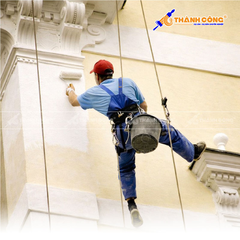 Cọ lăn sơn tốt giúp tiết kiệm chi phí như thế nào? Sự thật từ công trình mà nhiều người bỏ qua Thi công cọ lăn thực tế